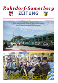 RSZ Rohrdorf-Samerberg Zeitung Ausgabe September 2012