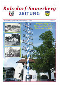 RSZ Rohrdorf-Samerberg ZEITUNG Ausgabe April 2013