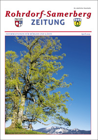 RSZ Rohrdorf-Samerberg ZEITUNG Ausgabe April 2015