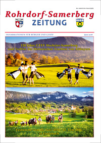 RSZ Rohrdorf-Samerberg ZEITUNG Ausgabe Juni 2016