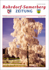 RSZ Rohrdorf-Samerberg ZEITUNG Ausgabe Dezember 2017