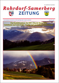 RSZ Rohrdorf-Samerberg ZEITUNG Ausgabe April 2018