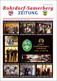 RSZ Rohrdorf-Samerberg ZEITUNG Ausgabe September 2019