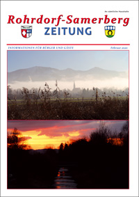 RSZ Rohrdorf-Samerberg ZEITUNG Ausgabe Februar 2020