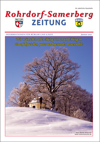 RSZ Rohrdorf-Samerberg ZEITUNG Ausgabe Januar 2021