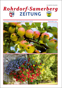 RSZ Rohrdorf-Samerberg ZEITUNG Ausgabe September 2021